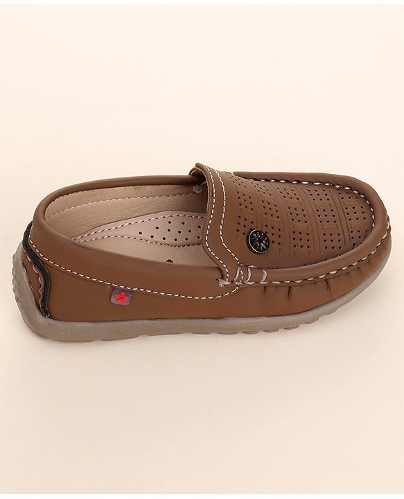 Cute Walk by Babyhug Slip On Formal Shoes - Brown