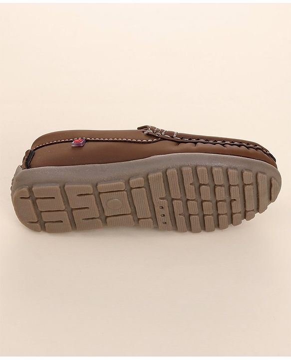 Cute Walk by Babyhug Slip On Formal Shoes - Brown