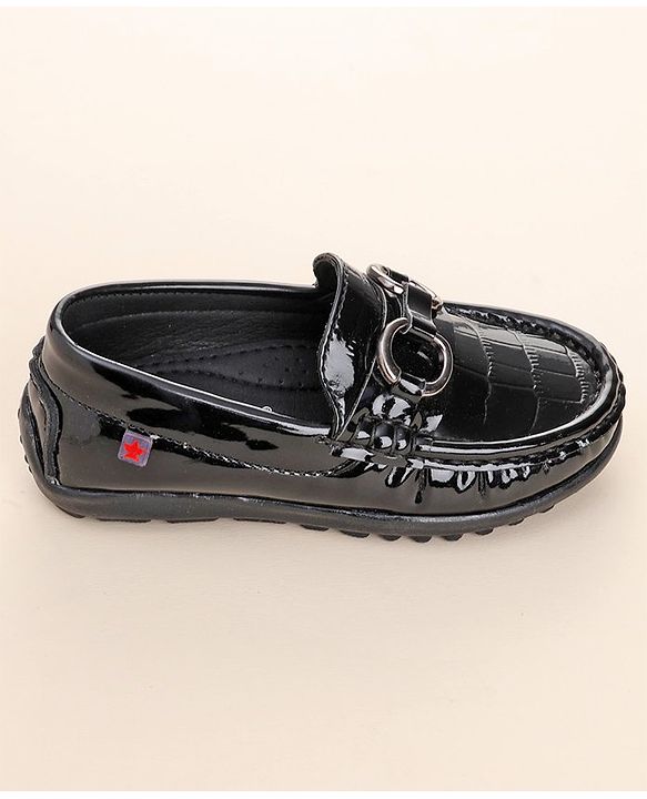 Cute Walk by Babyhug Slip On Party Wear Shoes - Black