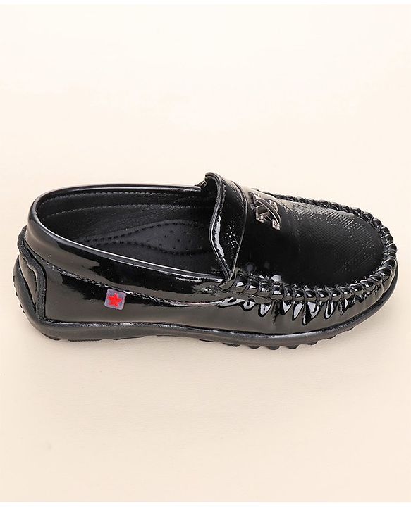 Cute Walk by Babyhug Slip On Party Wear Shoes - Black
