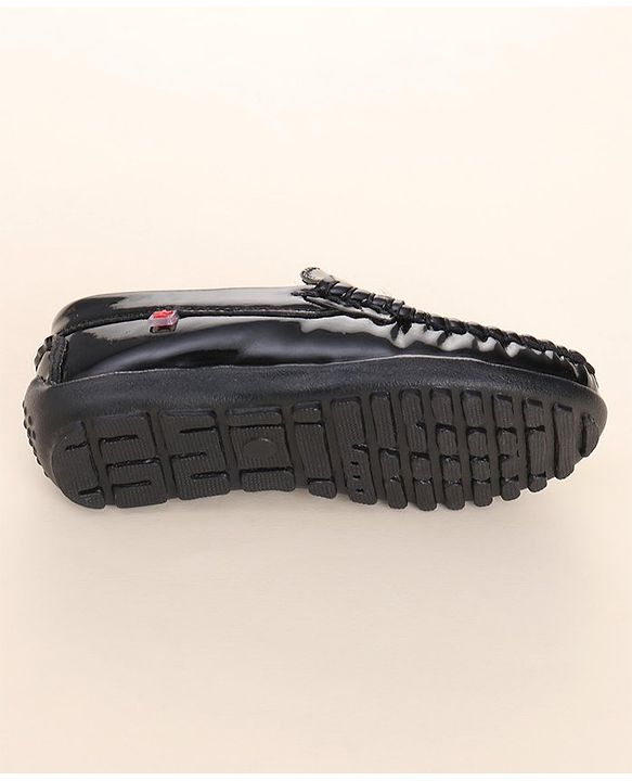 Cute Walk by Babyhug Slip On Party Wear Shoes - Black