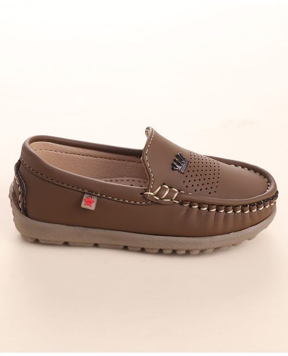 Cute Walk by Babyhug Slip on Formal Loafer Shoes - Brown