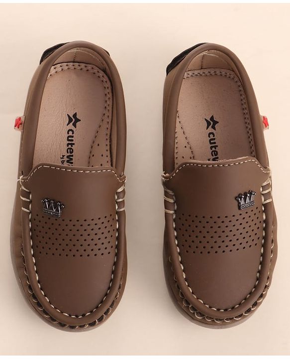 Cute Walk by Babyhug Slip on Formal Loafer Shoes - Brown