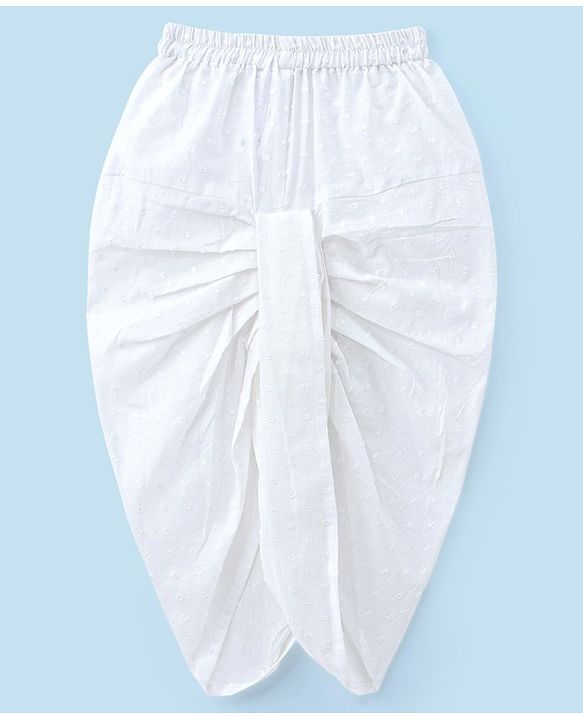 Babyhug 100% Cotton Kurta With Dhoti Set Bunny Print - Indigo