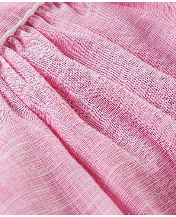 Babyhug 100% Cotton Sleeveless Ethnic Dress - Pink