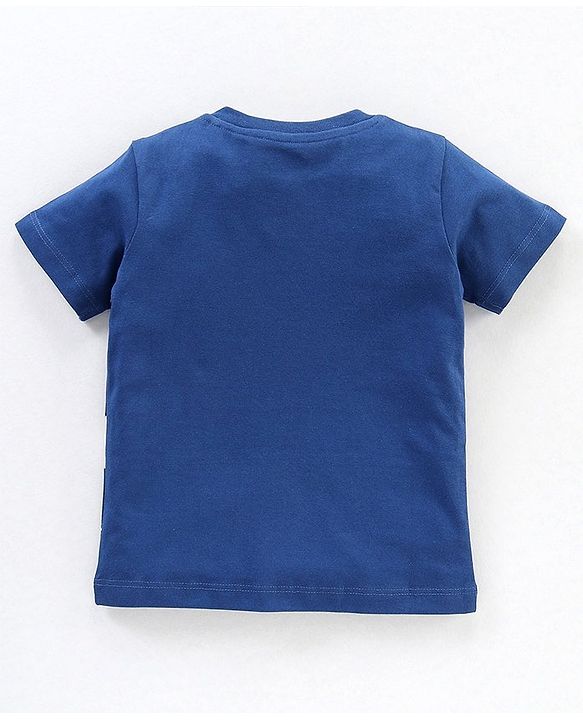 Babyhug Cotton Half Sleeves T-Shirt Tom & Jerry Print - Dark Blue