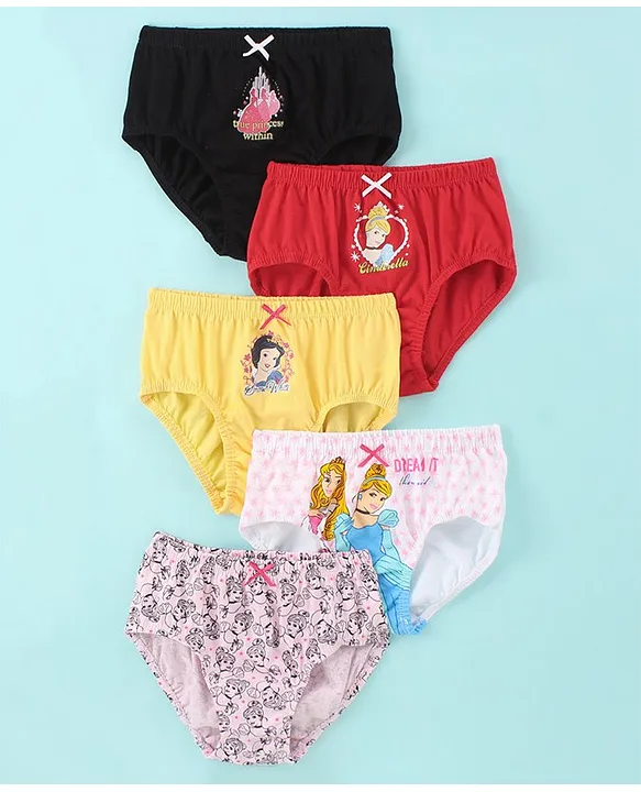 Buy Bodycare Cotton Disney Princess Print Panties Pack of 5 Pink