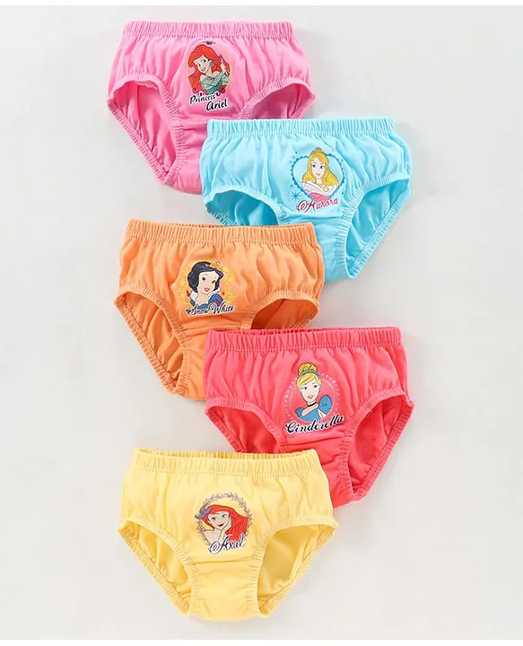 Buy Bodycare Cotton Disney Princess Print Panties Pack of 5 Pink White &  Red for Girls (9-10Years) Online in India, Shop at  - 13015182
