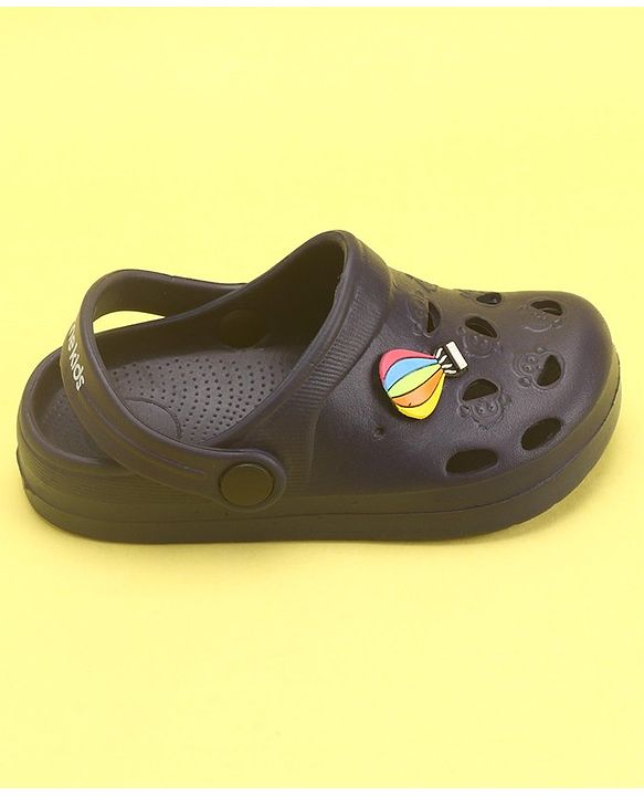 Pine Kids Clogs with Back Strap Hot Air Balloon Patch - Light Green