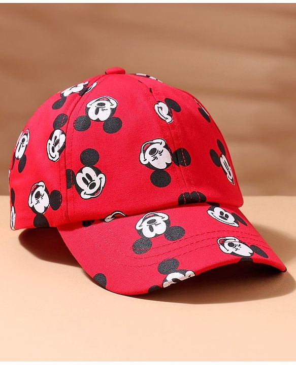 Babyhug Cotton Disney Mickey Mouse Printed Red Pro - Diameter 14cm