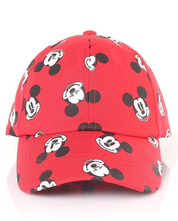 Babyhug Cotton Disney Mickey Mouse Printed Red Pro - Diameter 14cm