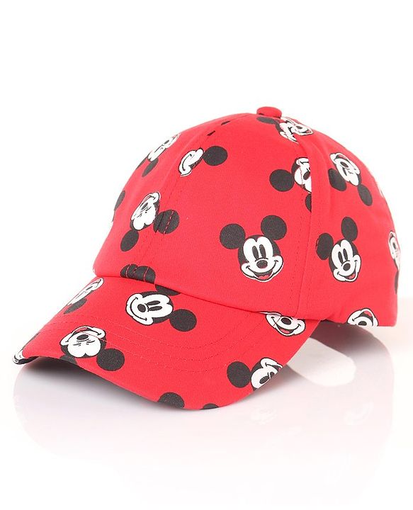 Babyhug Cotton Disney Mickey Mouse Printed Red Pro - Diameter 14cm