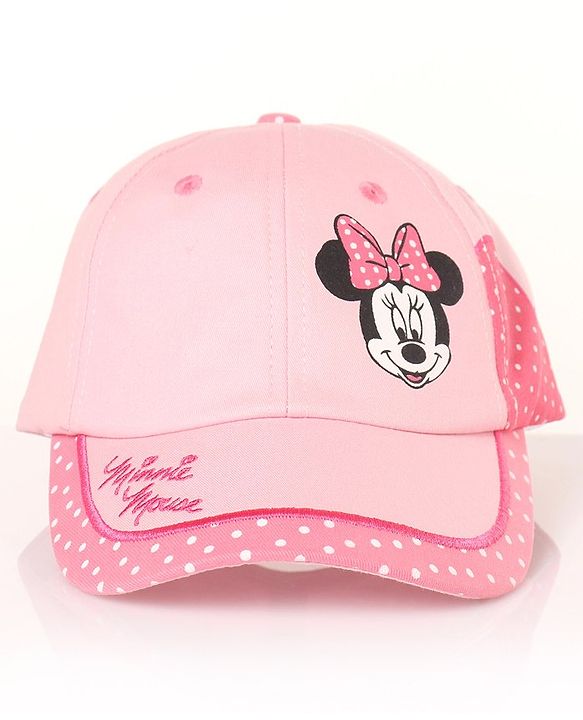 Babyhug Cotton Disney Minnie Mouse  Printed  Baseball Cap Pink Pro - Diameter 15cm