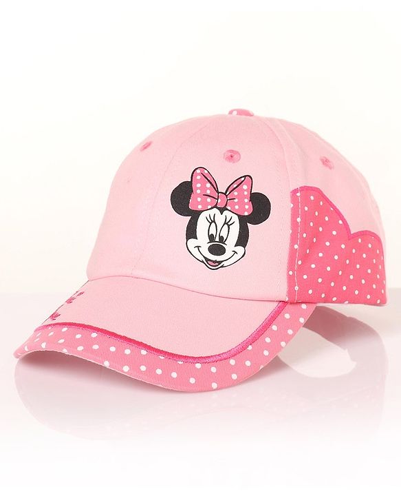 Babyhug Cotton Disney Minnie Mouse  Printed  Baseball Cap Pink Pro - Diameter 15cm
