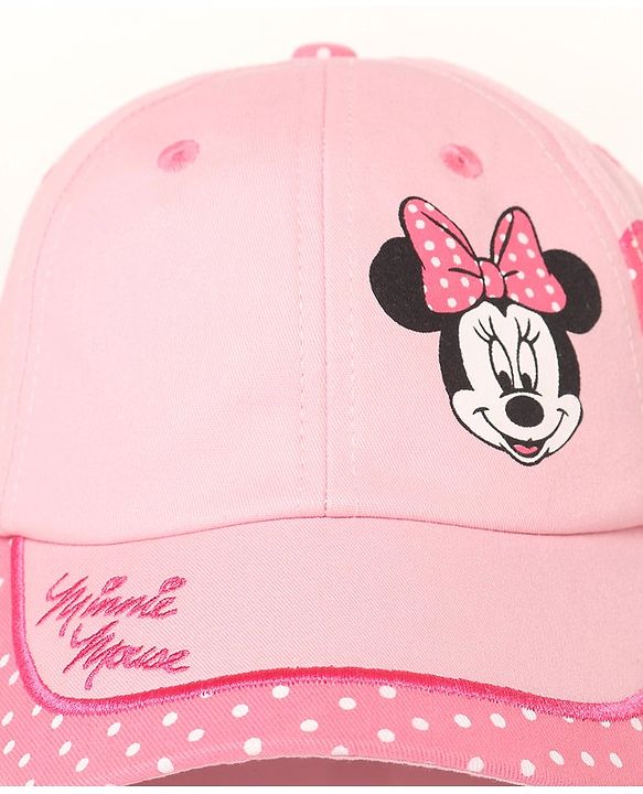Babyhug Cotton Disney Minnie Mouse  Printed  Baseball Cap Pink Pro - Diameter 15cm