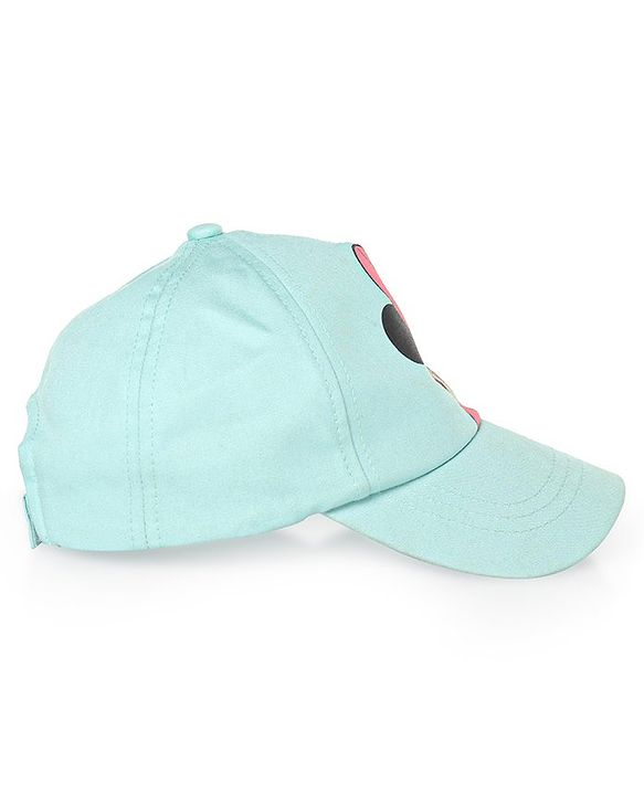Babyhug Cotton Disney Minnie Mouse Print Baseball Cap Mint Green - Circmference 53 cm