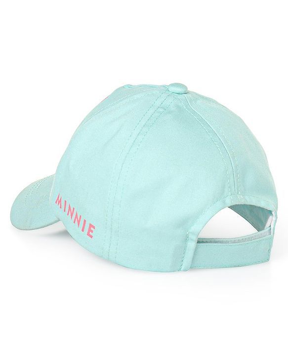 Babyhug Cotton Disney Minnie Mouse Print Baseball Cap Mint Green - Circmference 53 cm