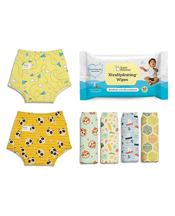 Buy superbottoms Padded Underwear for Growing Babies/Toddlers, with 3  Layers of Cotton Padding & Super DryFeel Layer