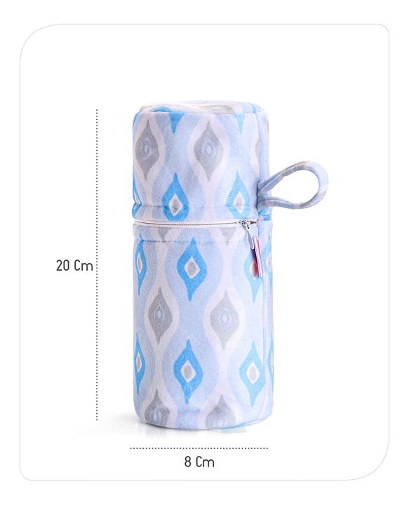 Babyhug Feeding Bottle Cover with Zip Star Print Pink - Fits Upto 280 ml Bottle
