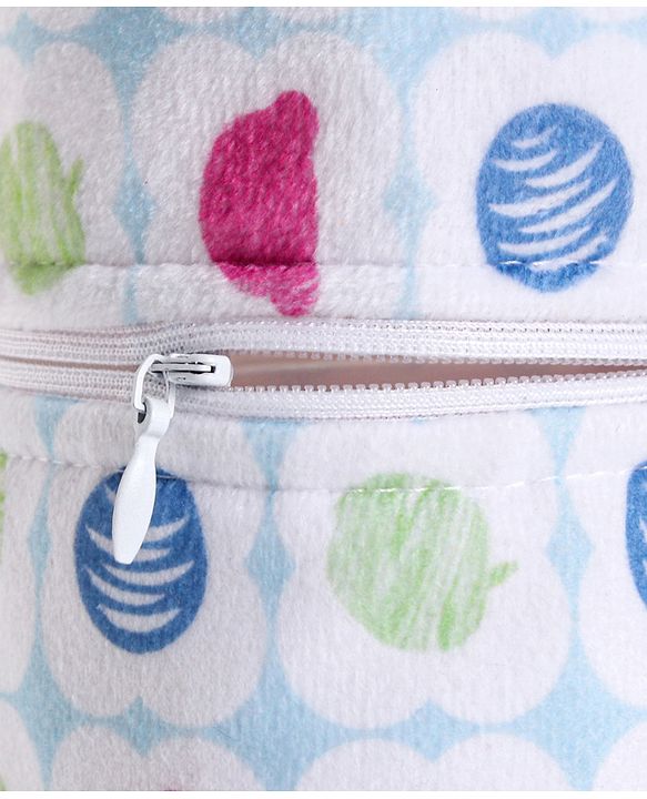 Babyhug Feeding Bottle Cover with Zip Star Print Pink - Fits Upto 280 ml Bottle