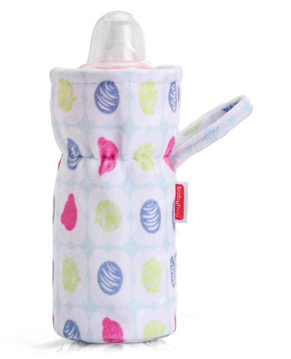 Babyhug Feeding Bottle Cover Star Print Pack of 2 Blue - Fits Upto 200 ml Bottle