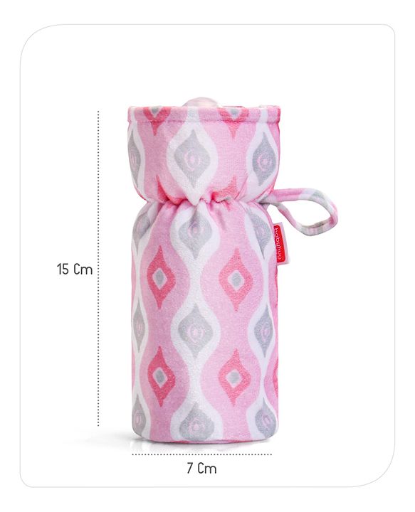 Babyhug Feeding Bottle Cover Star Print Pack of 2 Blue - Fits Upto 200 ml Bottle