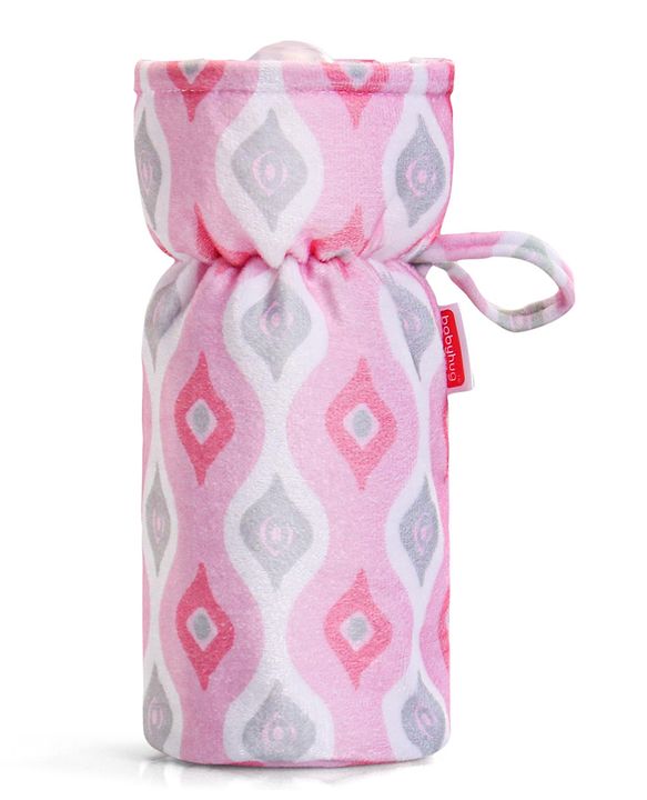 Babyhug Feeding Bottle Cover Star Print Pack of 2 Blue - Fits Upto 200 ml Bottle