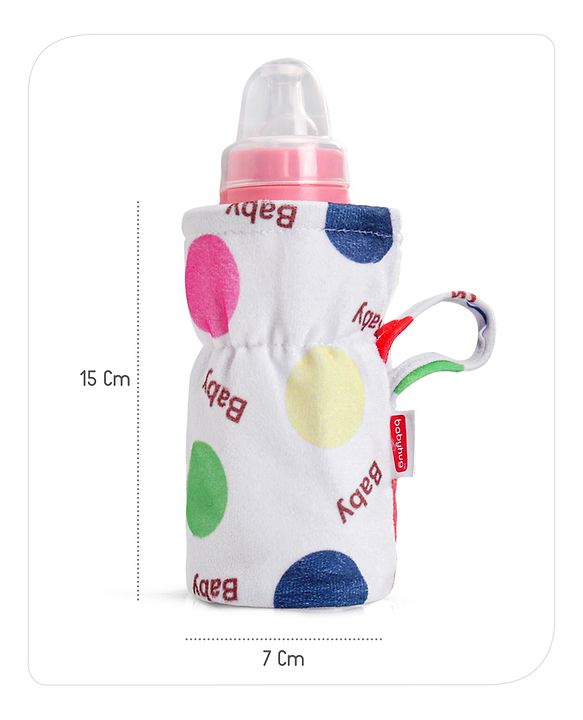 Babyhug Feeding Bottle Cover Star Print Pack of 2 Blue - Fits Upto 200 ml Bottle