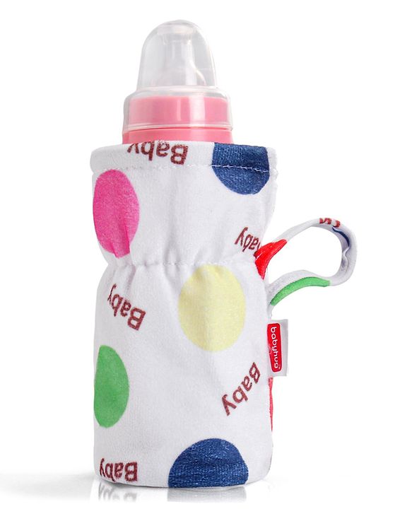Babyhug Feeding Bottle Cover Star Print Pack of 2 Blue - Fits Upto 200 ml Bottle
