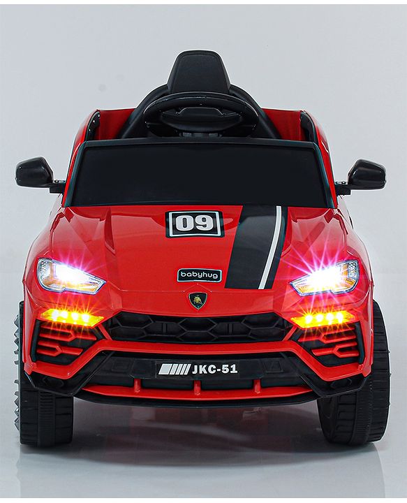 Babyhug Battery Operated Electrical Suv Ride On Jeep With Remote Control Music & Lights - Red