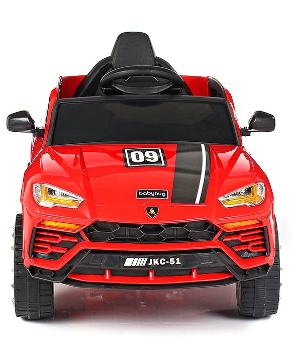 Babyhug Battery Operated Electrical Suv Ride On Jeep With Remote Control Music & Lights - Red