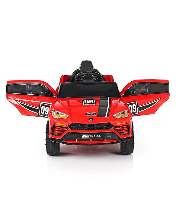 Babyhug Battery Operated Electrical Suv Ride On Jeep With Remote Control Music & Lights - Red
