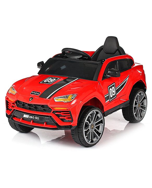 Babyhug Battery Operated Electrical Suv Ride On Jeep With Remote Control Music & Lights - Red