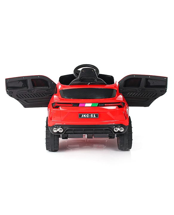 Babyhug Battery Operated Electrical Suv Ride On Jeep With Remote Control Music & Lights - Red