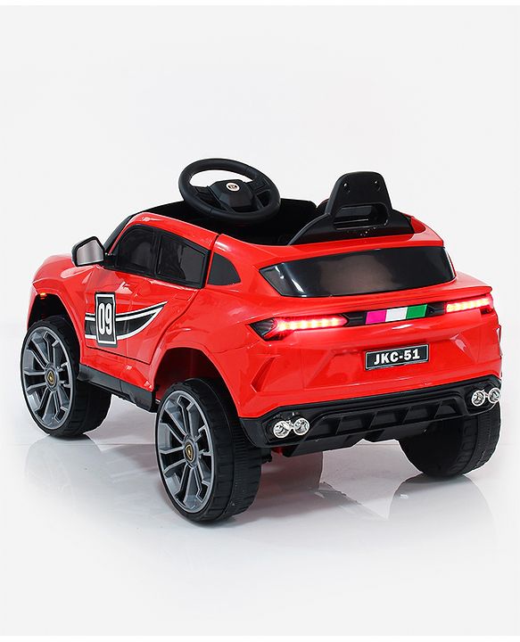 Babyhug Battery Operated Electrical Suv Ride On Jeep With Remote Control Music & Lights - Red