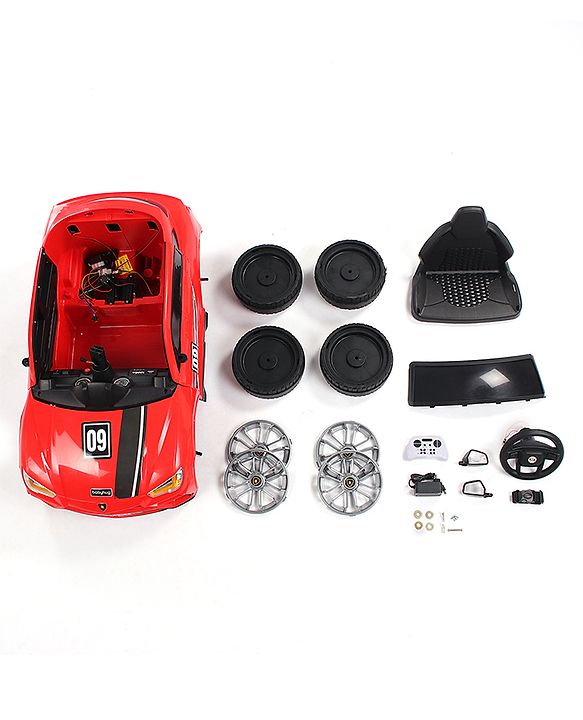 Babyhug Battery Operated Electrical Suv Ride On Jeep With Remote Control Music & Lights - Red