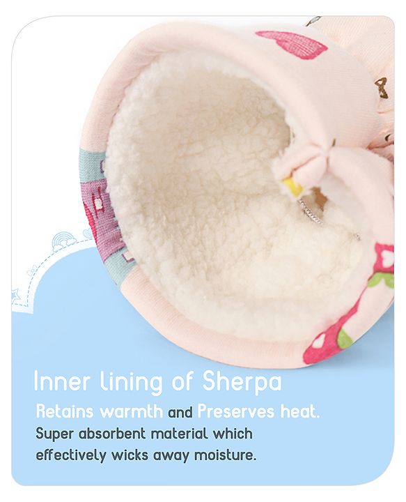 Babyhug 100% Cotton Premium Feeding Bottle Cover with Sherpa Lining Vehicle Print - Fits Upto 200 ml Bottle