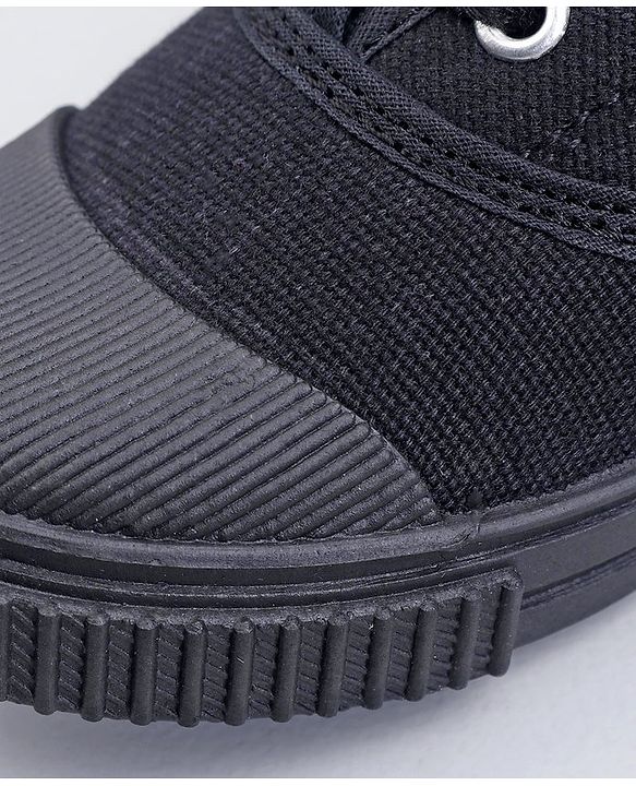 Pine Kids Lace Ups School Shoes - Black