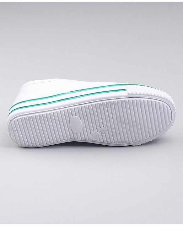 Pine Kids Solid Lace Up School Shoes - White