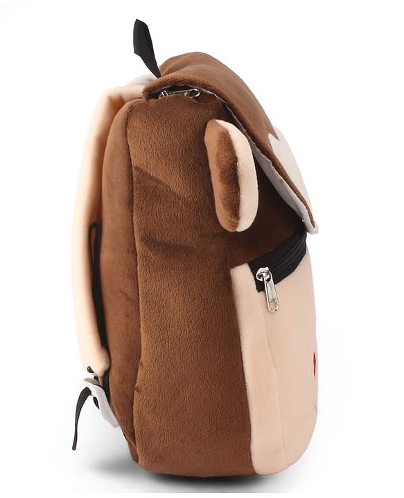 Babyhug Monkey Faced Soft Toy Bag  Multicolour - 13 Inches