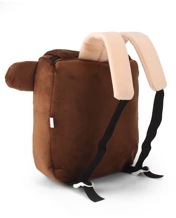 Babyhug Monkey Faced Soft Toy Bag  Multicolour - 13 Inches