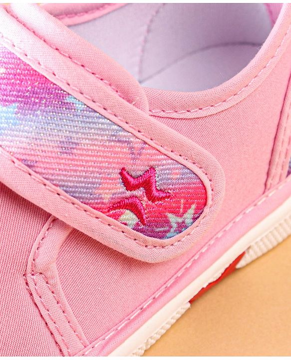 Cute Walk by Babyhug Casual Shoes With Velcro Closure Star Print - Pink