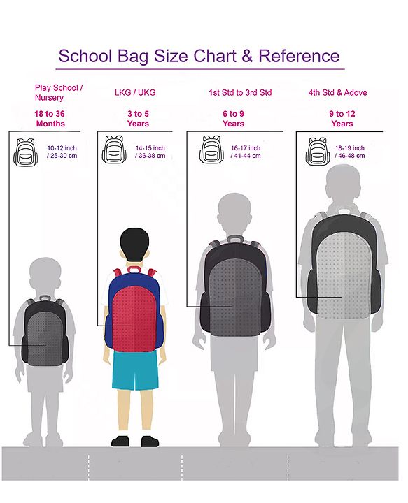Babyhug School Backpack Mermaid Purple - 15.5 Inches