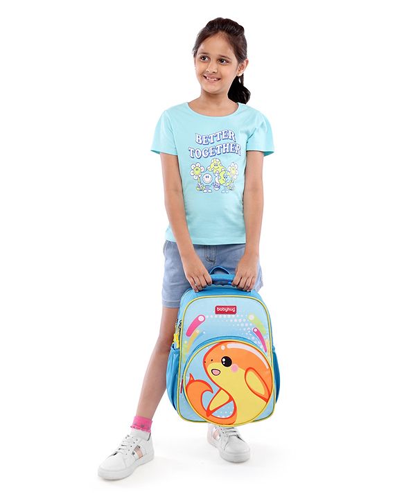 Babyhug School Backpack Mermaid Purple - 15.5 Inches