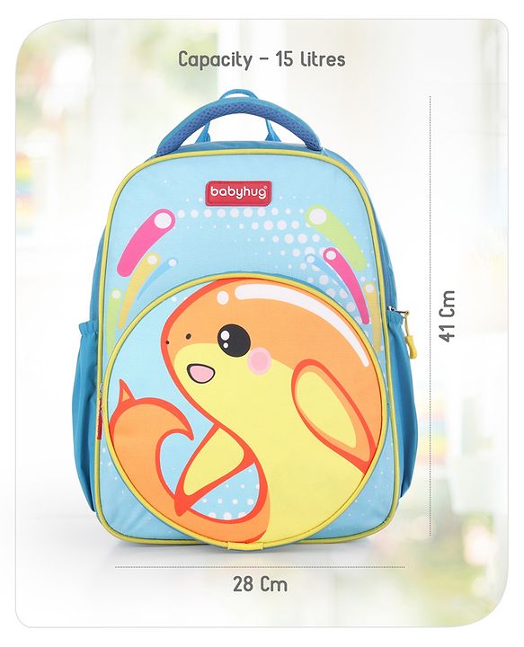 Babyhug School Backpack Mermaid Purple - 15.5 Inches
