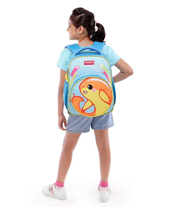 Babyhug School Backpack Mermaid Purple - 15.5 Inches
