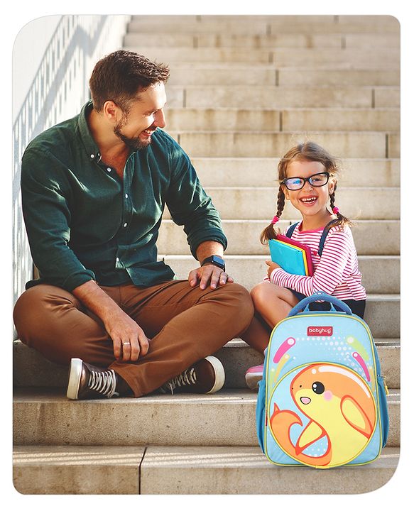 Babyhug School Backpack Mermaid Purple - 15.5 Inches