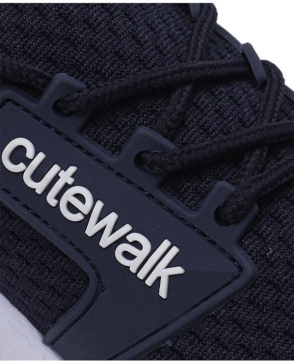 Cute Walk by Babyhug Sneakers - Black & Blue