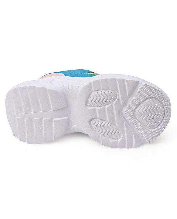 Cute Walk by Babyhug Color Block Sneakers with Velcro Closure - Pink