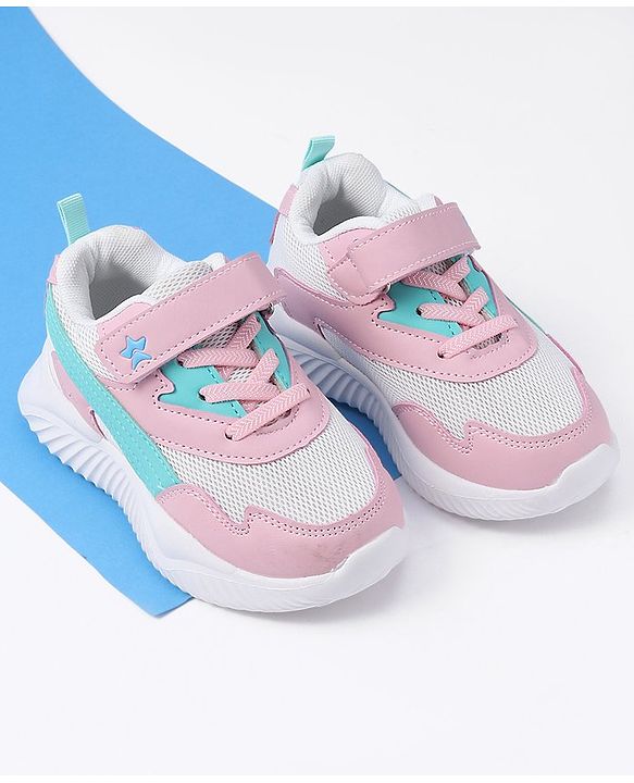Cute Walk by Babyhug Velcro Closure Sneakers - Pink
